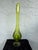 Glass 1960s Viking Epic 6-Petal Emerald Green Art Glass Footed Swung Vase — 20” For Sale - Image 7 of 8