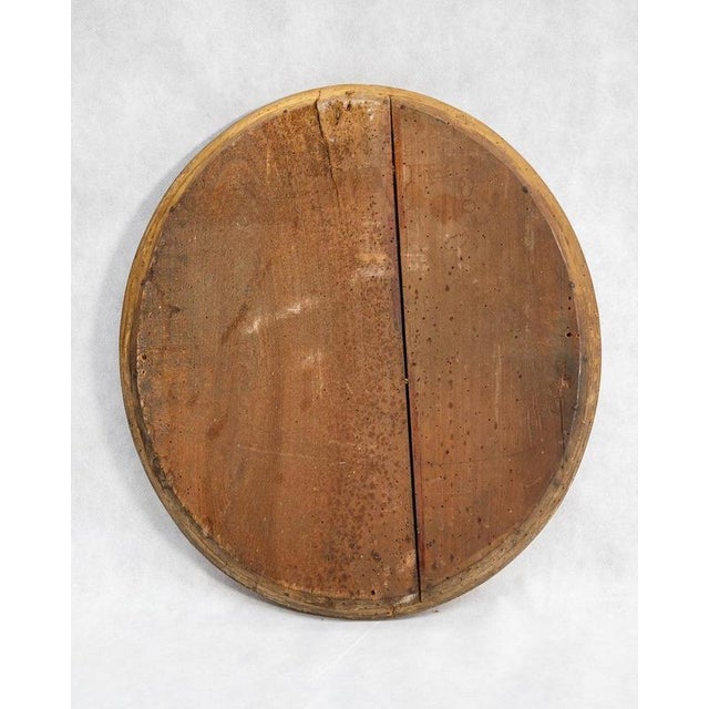 Small 19th Century Oval Gilt Mirror For Sale - Image 4 of 7