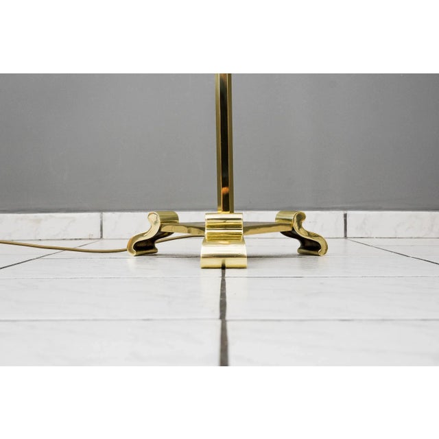 Adjustable Floor Lamp with Fabric Shade, 1950s For Sale - Image 12 of 13