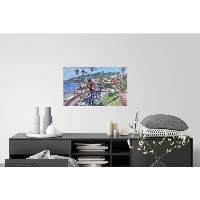 American Castellamare in the Pacific Palisades, California - Oil Painting For Sale - Image 3 of 3