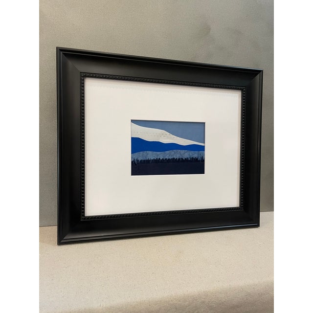 Contemporary Semi-Abstract​ Mixed Media Nautical Sailcloth Landscape​ - By JJ-Hogan | Have a Little Faith in Me!, Framed For Sale - Image 4 of 8