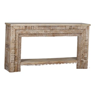 Console Table Made From Antique Indian Architectural Elements For Sale