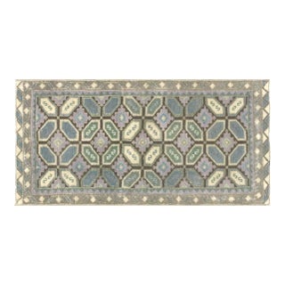 1960s Turkish Oushak Yastic Rug For Sale