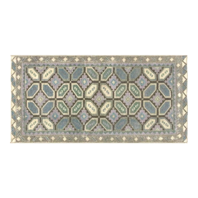 1960s Turkish Oushak Yastic Rug For Sale