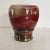 Mid-Century Modern Mid-Century Studio Pottery Vase in Shades of Red and Green With Pinched Pedestal Base For Sale - Image 3 of 7