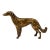 Early 20th C. Brass Wolfhound For Sale