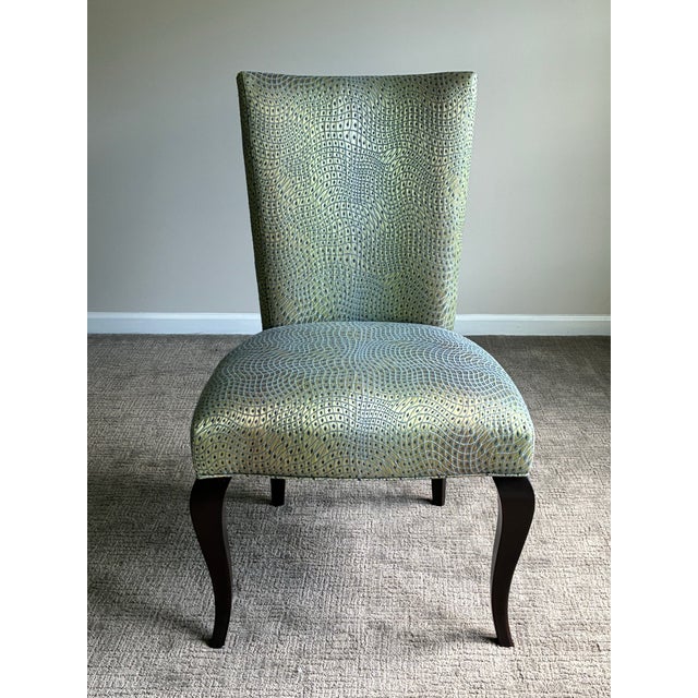 Textile Late 20th Century Set of 6 Baker Furniture Barbara Barry Collection Dining Chairs For Sale - Image 7 of 9