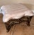 1940s 1940s French Provincial Cast Iron Foot Stool With Silk Upholstery For Sale - Image 5 of 5
