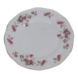 Rosina Queens England Bone China Rosamund Floral Pink Roses Plate