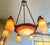 Antique French Art Nouveau Glass Chandelier by Schneider, 1915 For Sale - Image 6 of 8