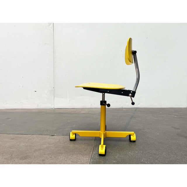 Mid-Century Modern Yellow Danish Children's Swivel Chair by Jørgen Rasmussen for Kevi, 1960s For Sale - Image 10 of 18