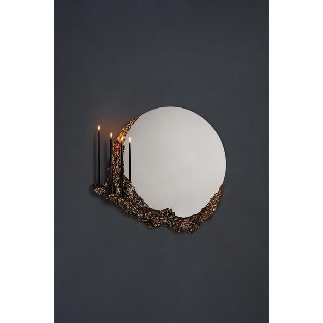 Contemporary People VIII Mirror in Polished Stainless Steel by William Guillon For Sale - Image 3 of 7