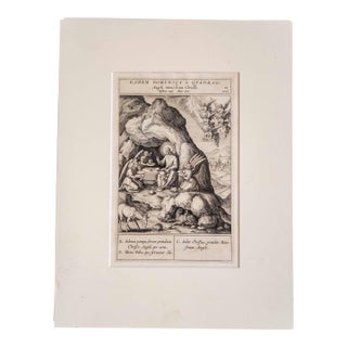 16th Century Old Master Engraving After Bernardino Passeri for Nadal's Evangelicae Historiae Imagines, Plate 14 For Sale