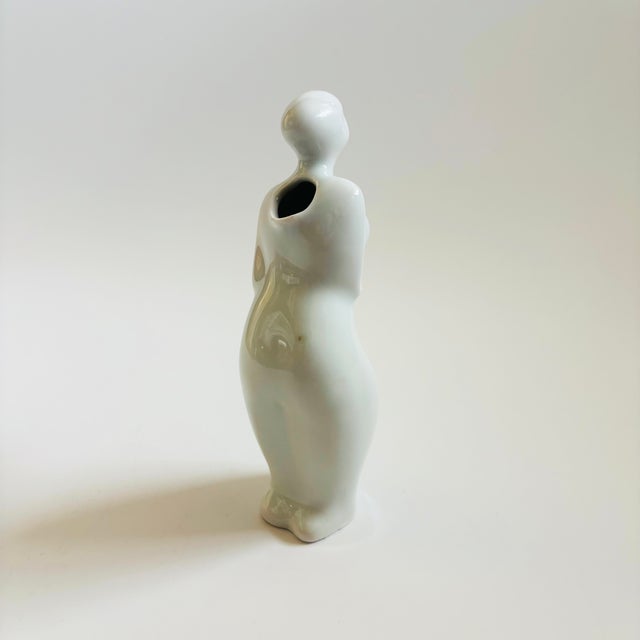 Modern Vintage Woman Porcelain Milk Pitcher or Creamer For Sale - Image 3 of 9