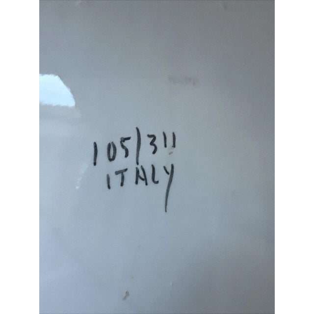 Vintage Italian Pink and White Octagon Planter Cache Pot For Sale - Image 11 of 11