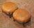 French Pair of 19th Century French Louis XV Mahogany Footstools With Leather Tops For Sale - Image 3 of 8