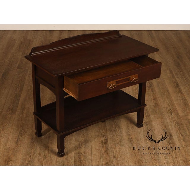 Antique Mission Oak Server Sideboard For Sale - Image 13 of 18