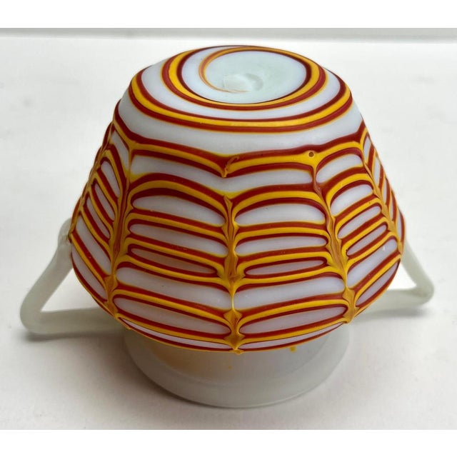 Loetz Art Nouveau vase whit Colered Details of Irradiated glass 1900s Beautifully decorated whit Irradiated glass Rare to...