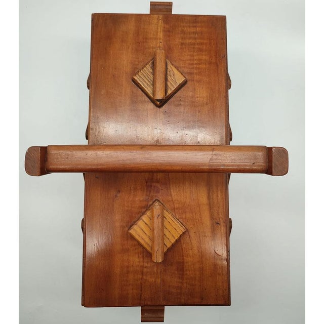 Mid-Century Wood Cantilever Sewing Box, Germany, 1950s For Sale - Image 4 of 10