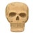 Large Folk Art Skull Wood Carving For Sale