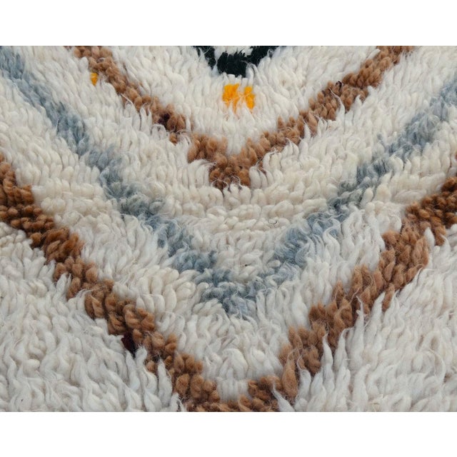 Midcentury Azilal Rug 2'8 X 3'11 For Sale - Image 6 of 9