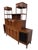 Mid-Century Modern Mid-Century Modern Brazilian Style 2-Piece Walnut Bar Storage Cabinet For Sale - Image 3 of 15