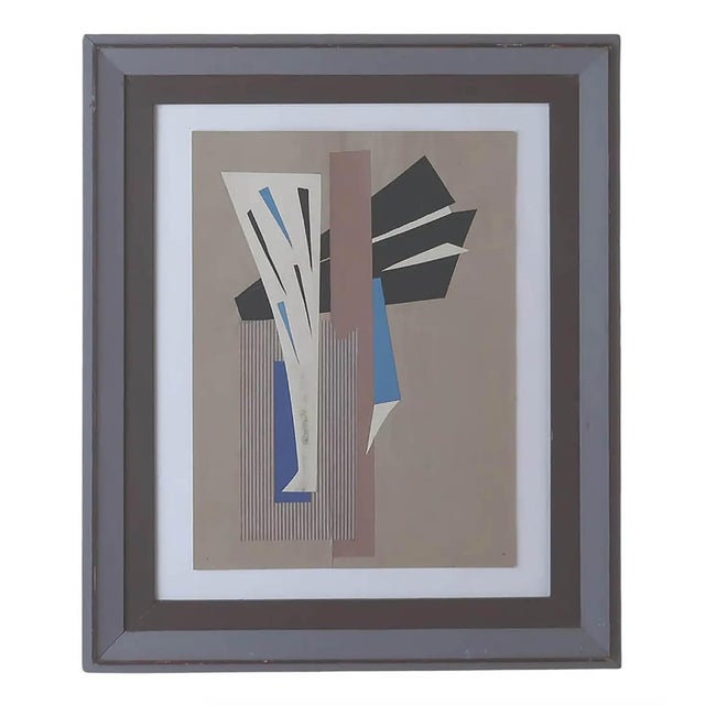 After Iris Hardcastle, Abstract Artwork, 1960, Paper Collage For Sale - Image 4 of 4