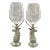 Vagabond House Pewter Elk Wine Glasses - Set of 2 For Sale