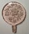 Glass Czech Pink Perfume Bottle Star Flower Stopper Signed Czechoslovakia For Sale - Image 7 of 7