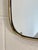 Metal Mirror with Brass Frame, 1950s For Sale - Image 7 of 12