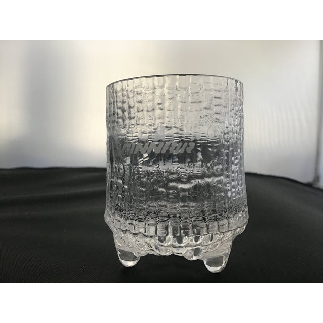 Glass Vintage Iittala Finnair Ultima Thule Shot Glass Designed by Tapio Wirkkala For Sale - Image 7 of 12