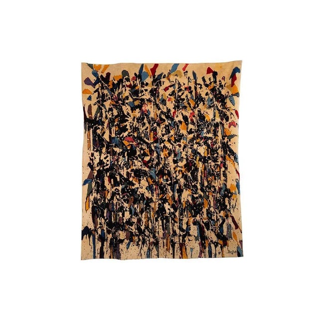 Textile Rug or Tapestry in Wool by Dan Hôo For Sale - Image 7 of 7