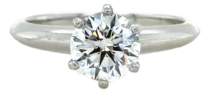 Tiffany & Co. Platinum Engagement Ring 1.25ct Diamond Size 6 Platinum