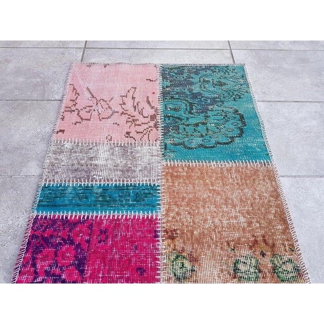 Vintage Turkish Tribal Wool Runner For Sale - Image 10 of 10