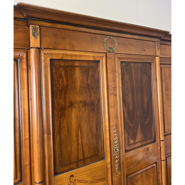 Vintage French Carved 6-Door Armoire For Sale - Image 10 of 17