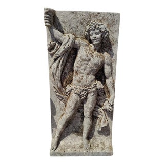 19th Century Stone Bas-Relief Depicting Bacchus, Vicenza For Sale