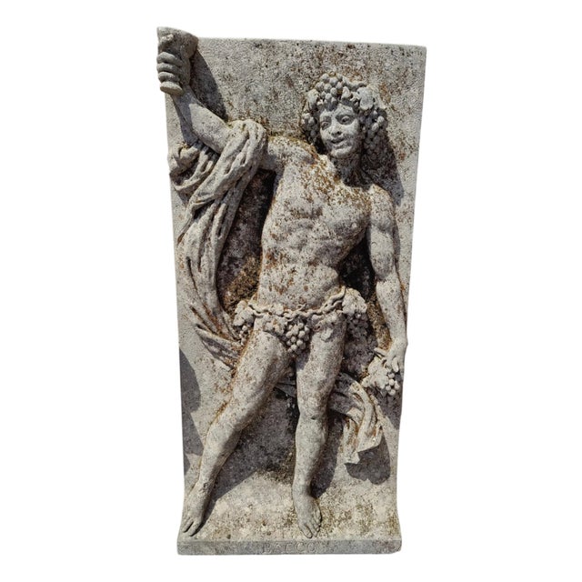 19th Century Stone Bas-Relief Depicting Bacchus, Vicenza For Sale