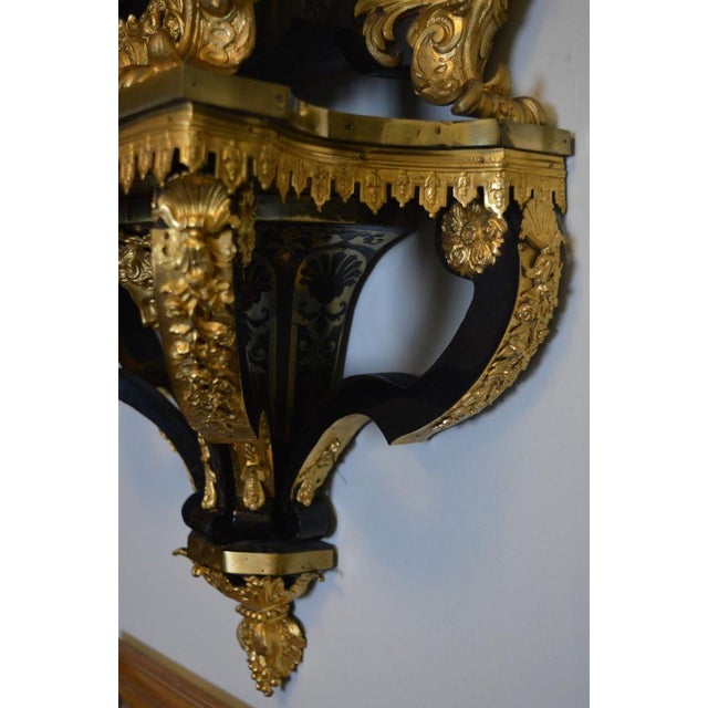 Monumental 19th Century French Boulle Cartel Clock With Pedestal For Sale - Image 13 of 15