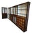 Large Wood Pharmacy Display Cupboard with Drawers, Early 1900s, Set of 4 For Sale
