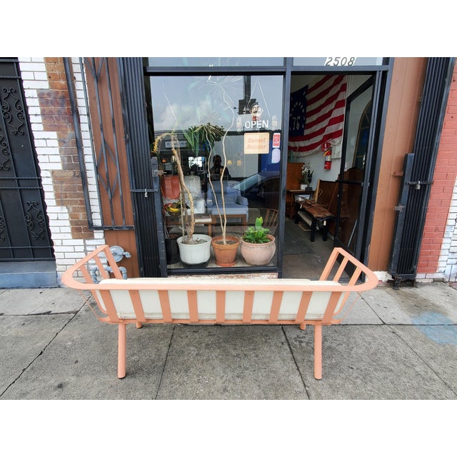 Stunning aluminum bench made by Ilan Dei from Venice California, Attributed. This piece was their flagship item, called...