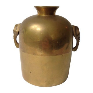Brass Elephant Vase For Sale