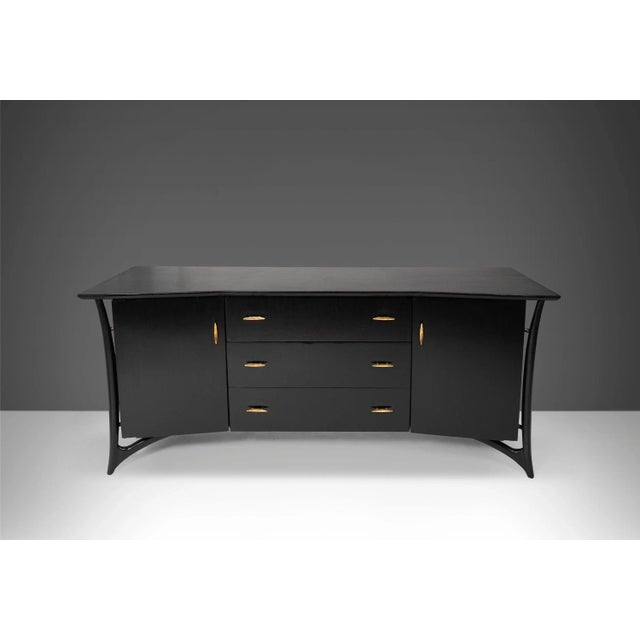 Mid-Century Modern Ebonized Piet Hein Sculptural Dresser for Daniel Jones Inc. NYC. circa 1960 For Sale - Image 3 of 10