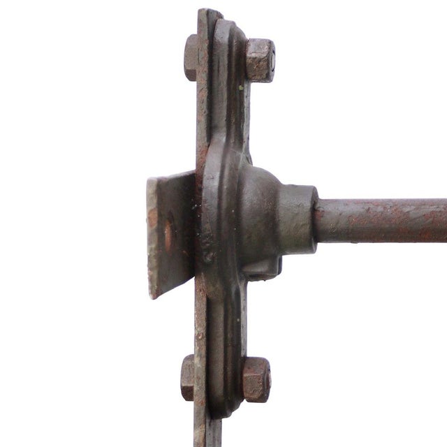 Glass French Green Enamel Cast Iron Street Wall Light For Sale - Image 7 of 9