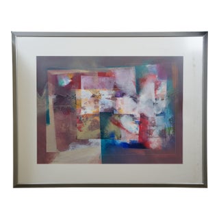 Tom Anderson XL Modern Mixed Media Abstract Expressionist Art 50" For Sale