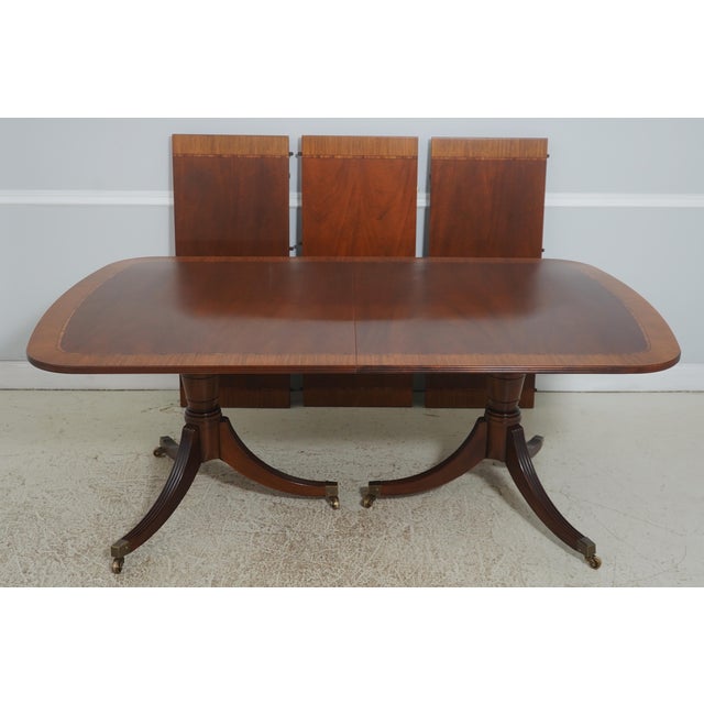 Age: Approx: 15 Years Old Details: Bill Scofield Collection Georgian Style Mahogany Brass Capped Feet & Casters High...