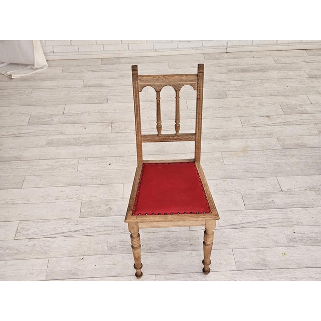 1950s Set of Vintage Danish Dinning Chairs in Oak, 1950s For Sale - Image 5 of 18