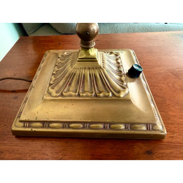 1930s Emerallite Bankers Desk Lamp by McFaddin & Co. New York, With Adjustable Shade and Stem For Sale - Image 12 of 12