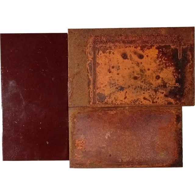 Contemporary Abstract Aerosol, Rust, Varnish on Metal "N 87" by Andre Debono For Sale - Image 6 of 8