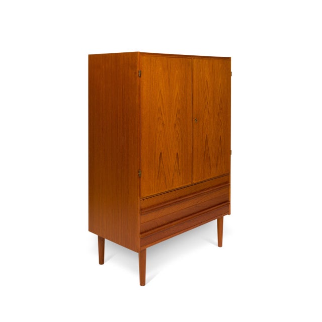 Vintage Danish MidCentury Modern Teak Hutch / Media Chairish