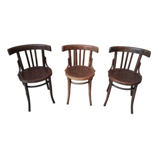 Antique Thonet Style Chairs, 1900, Set of 3 For Sale